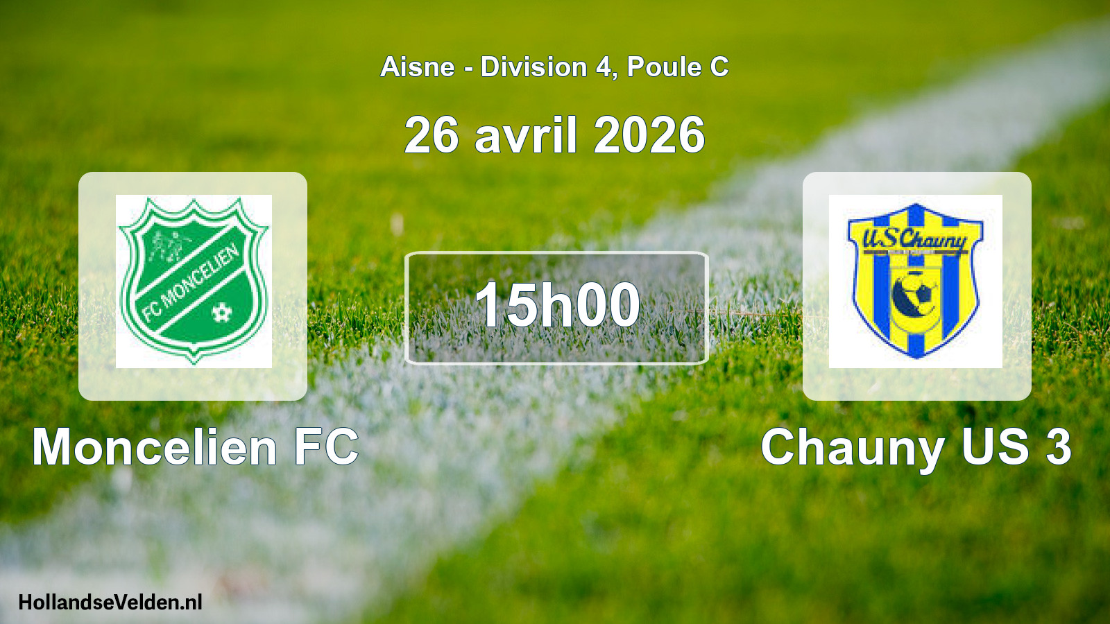 Scheduled Match: Moncelien FC - Chauny US 3 (26 April 2026)