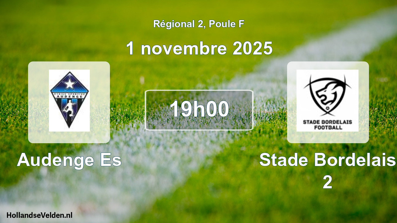 Scheduled Match: Audenge Es - Stade Bordelais 2 (1 November 2025)