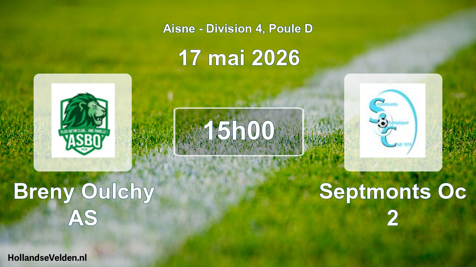 Scheduled Match: Breny Oulchy AS - Septmonts Oc 2 (17 May 2026)
