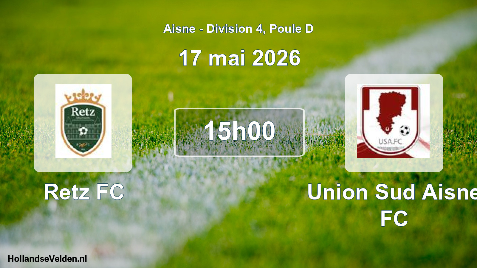 Geplande wedstrijd: Retz FC - Union Sud Aisne FC (17 mei 2026)