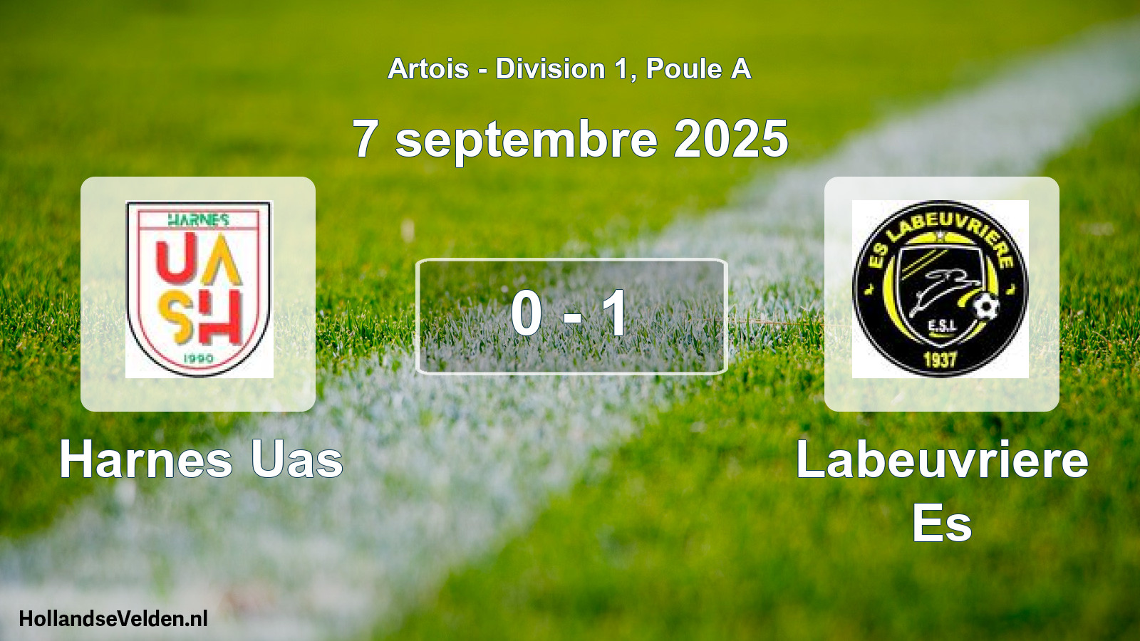Total number of matches played: Harnes Uas - Labeuvriere Es 0 - 1 (7 September 2025)