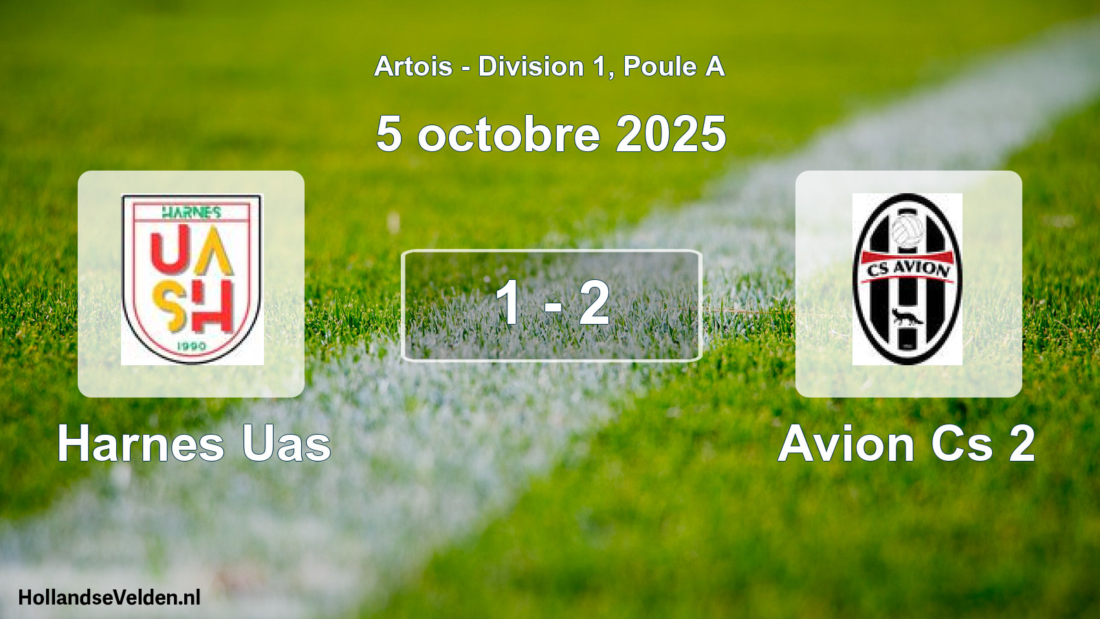 Match joué: Harnes Uas - Avion Cs 2 1 - 2 (5 octobre 2025)