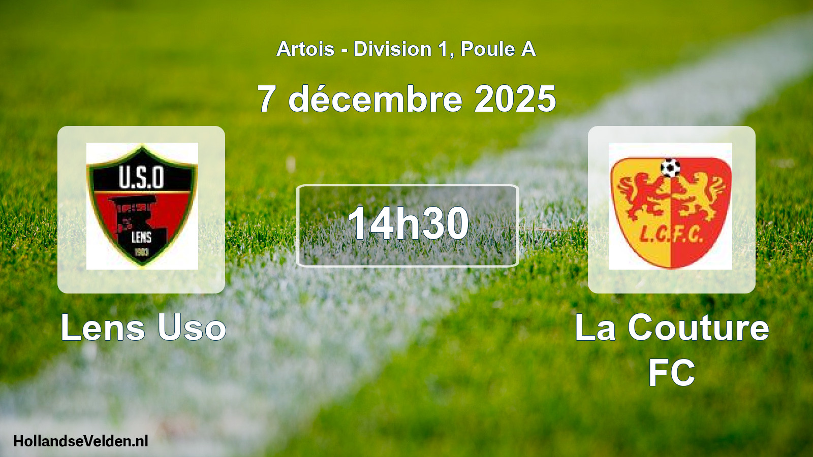 Match programmé: Lens Uso - La Couture FC (7 décembre 2025)