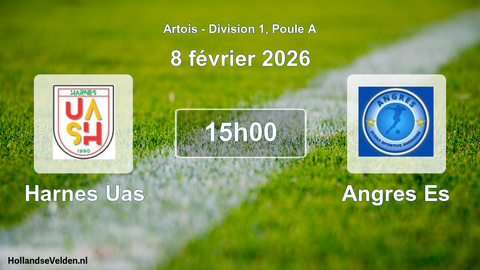 Match programmé: Harnes Uas - Angres Es (8 février 2026)