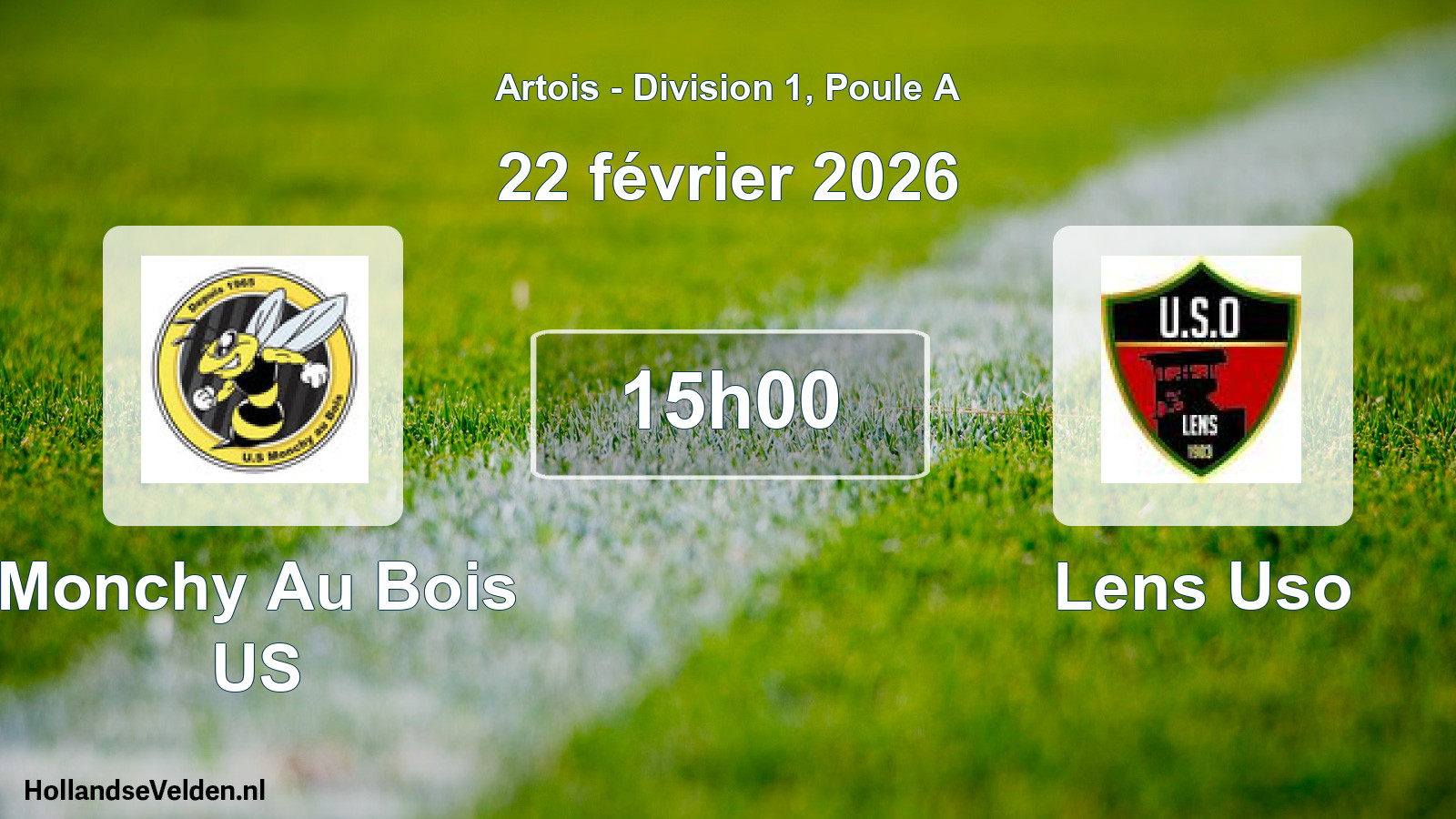 Scheduled Match: Monchy Au Bois US - Lens Uso (22 February 2026)
