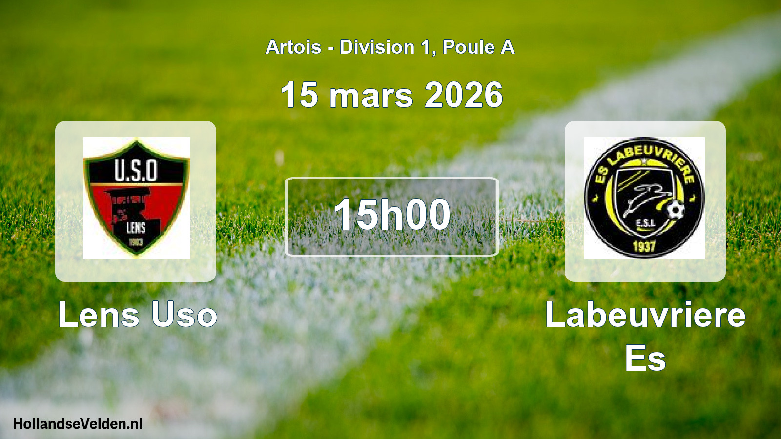 Scheduled Match: Lens Uso - Labeuvriere Es (15 March 2026)