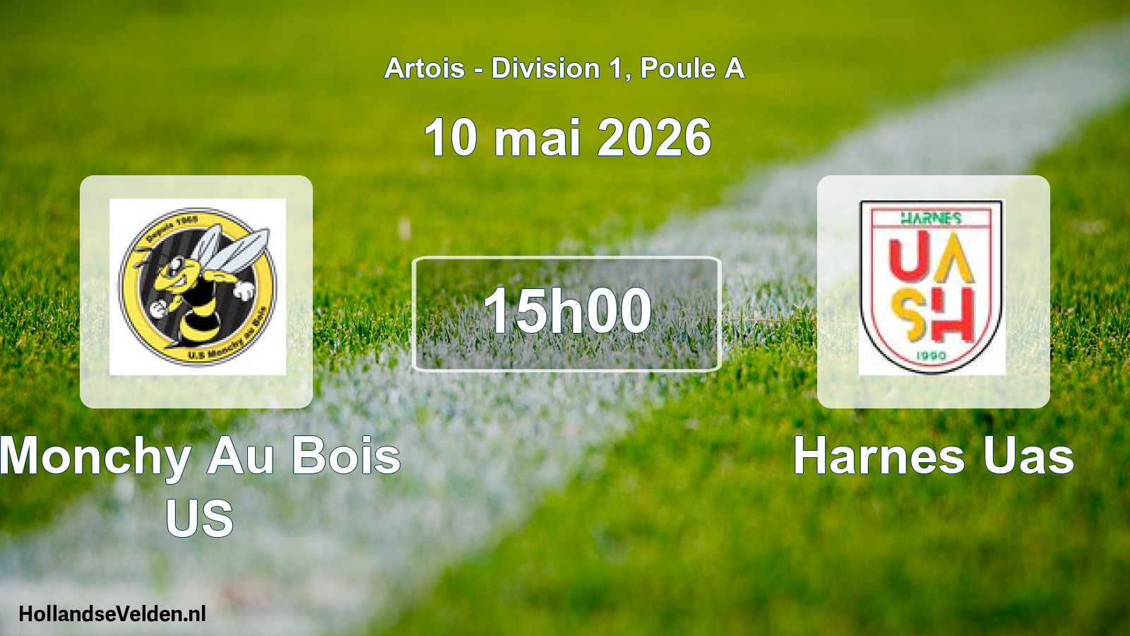 Geplande wedstrijd: Monchy Au Bois US - Harnes Uas (10 mei 2026)