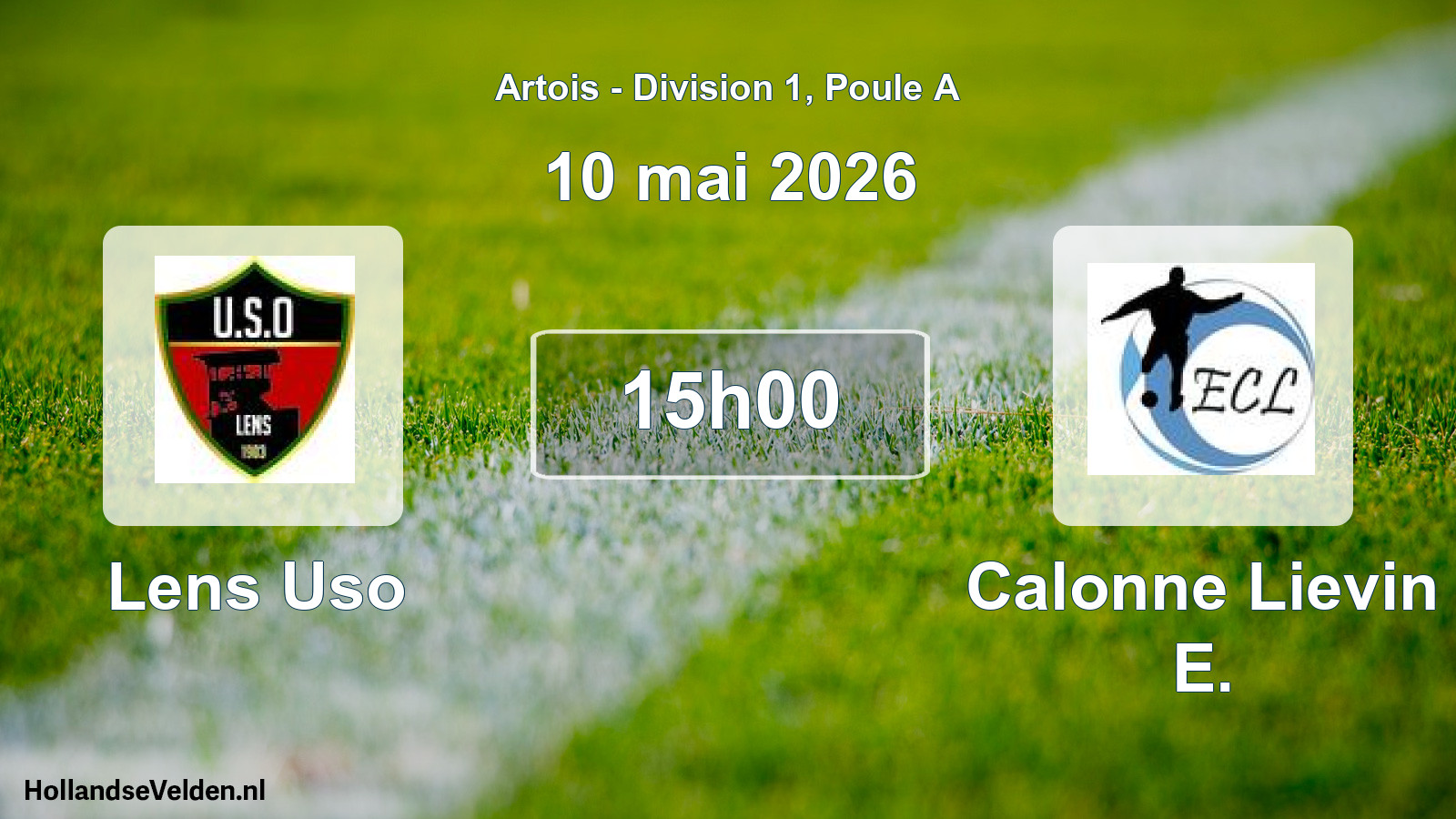 Scheduled Match: Lens Uso - Calonne Lievin E. (10 May 2026)