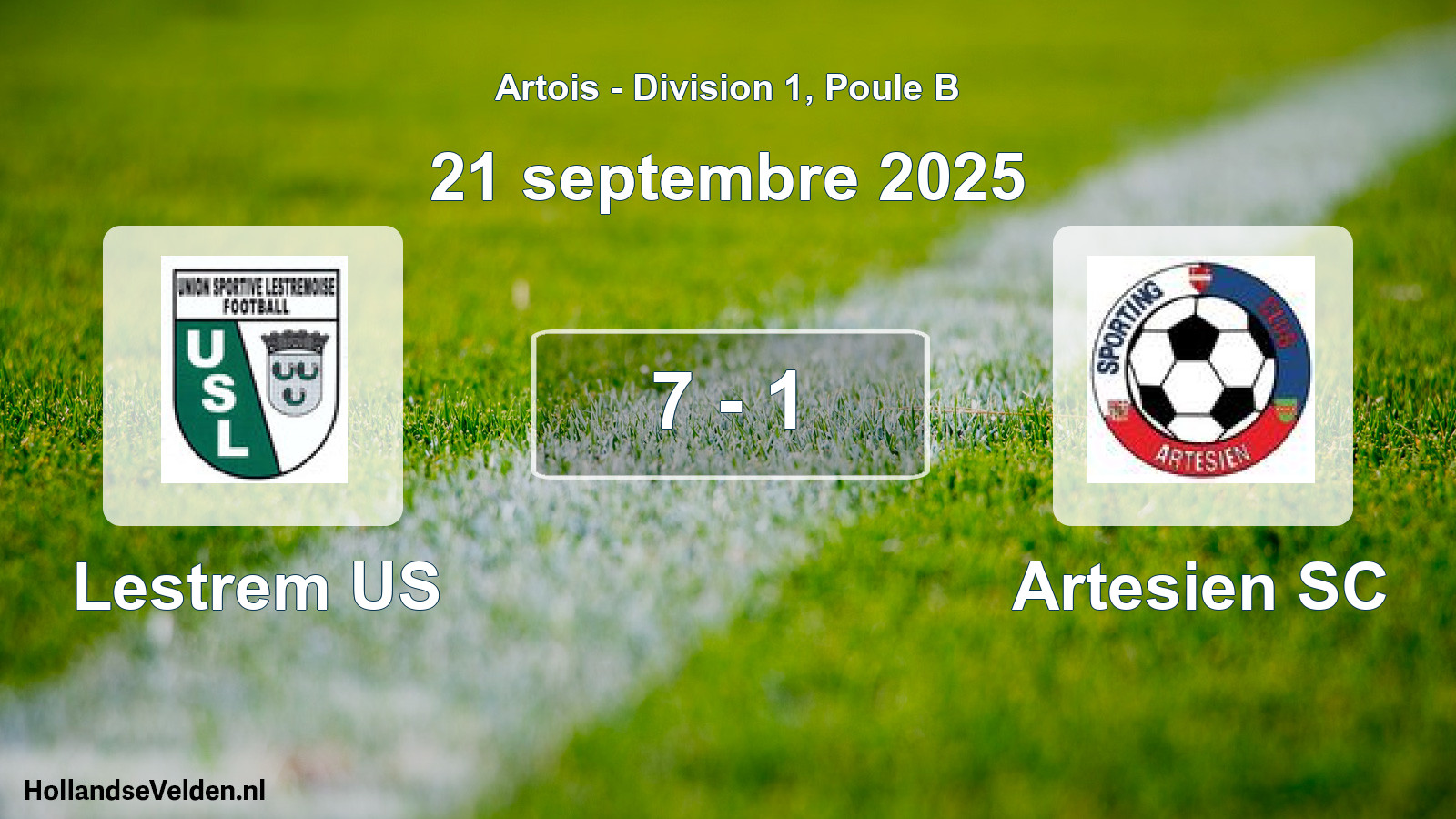 Match joué: Lestrem US - Artesien SC 7 - 1 (21 septembre 2025)