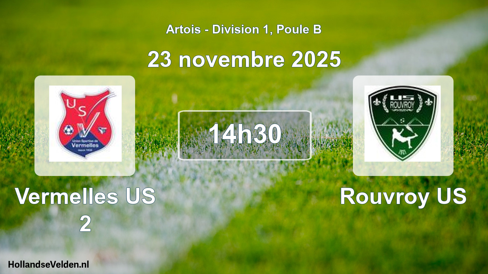 Scheduled Match: Vermelles US 2 - Rouvroy US (23 November 2025)