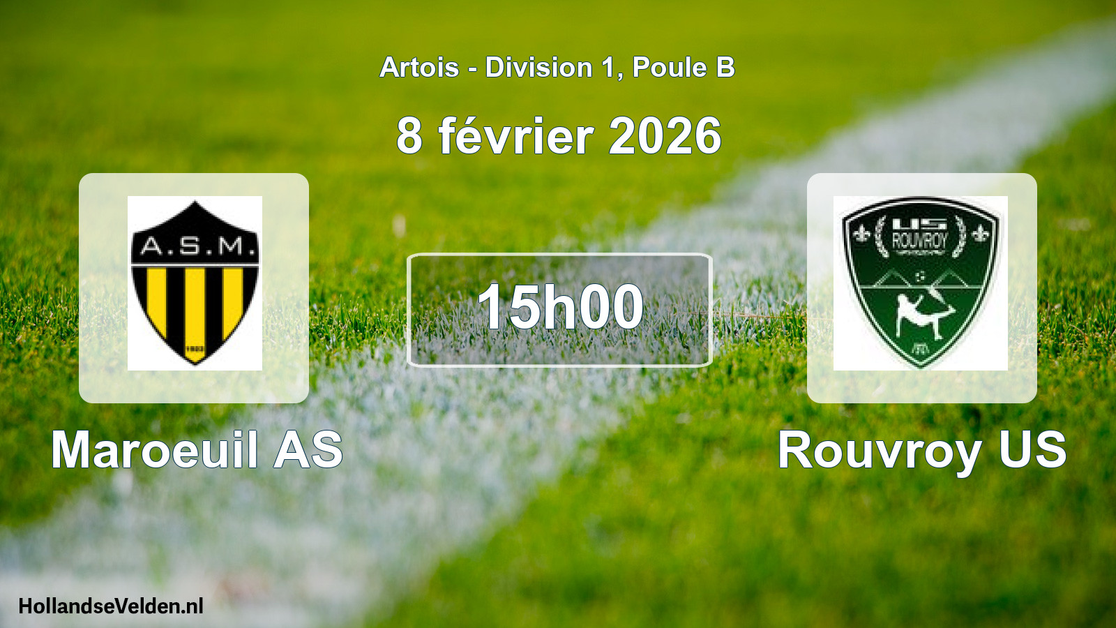 Scheduled Match: Maroeuil AS - Rouvroy US (8 February 2026)