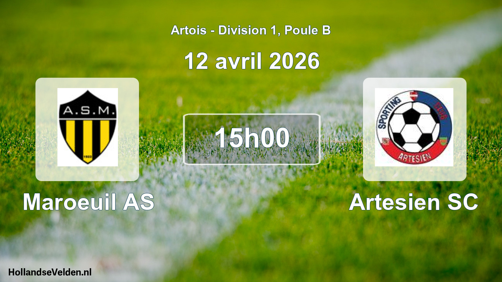 Scheduled Match: Maroeuil AS - Artesien SC (12 April 2026)