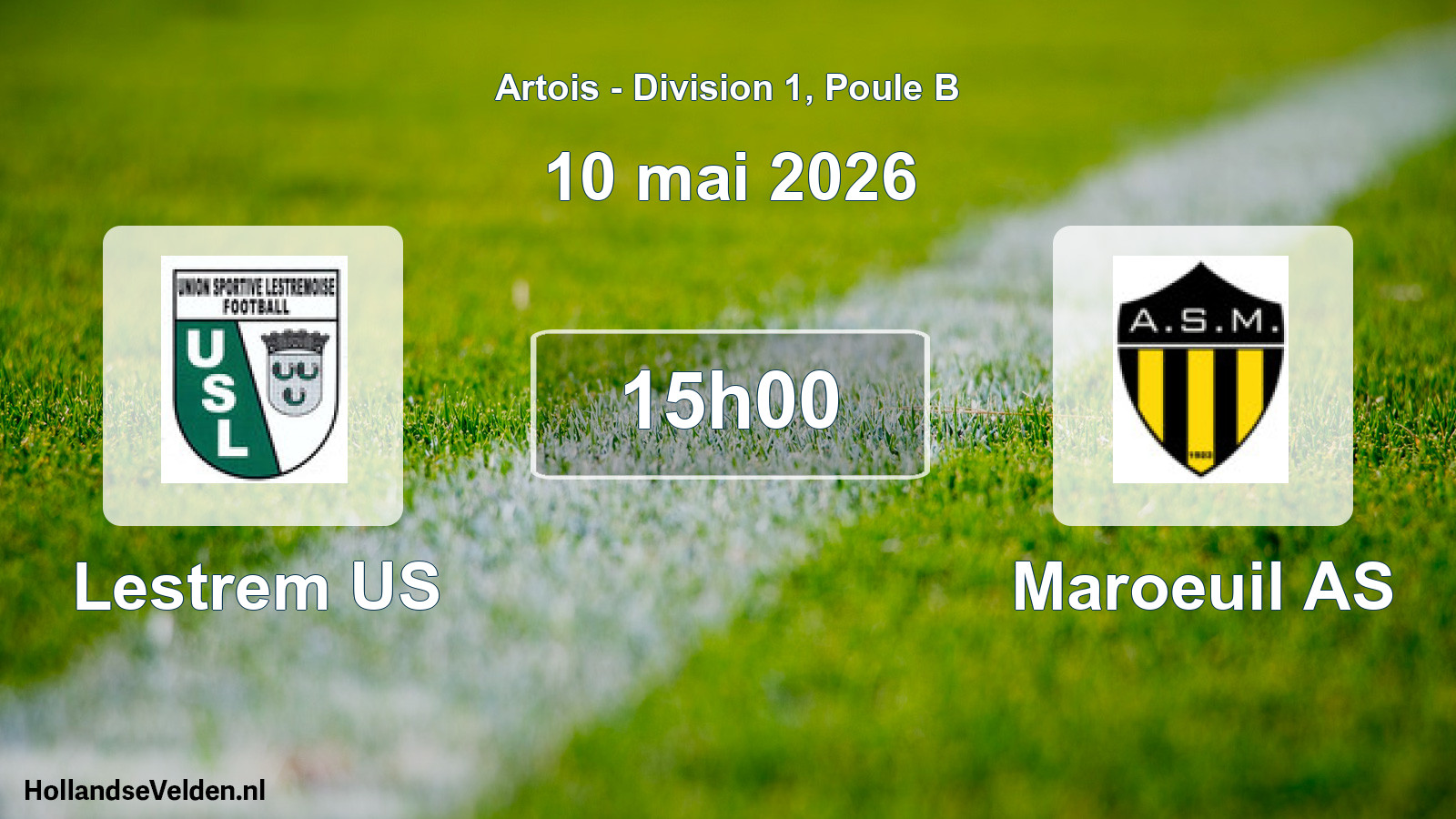 Match programmé: Lestrem US - Maroeuil AS (10 mai 2026)
