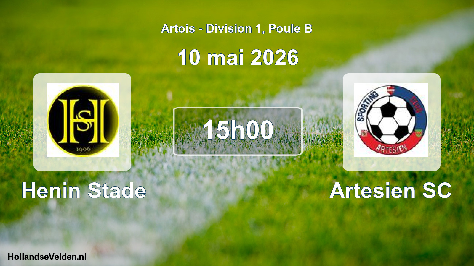 Geplande wedstrijd: Henin Stade - Artesien SC (10 mei 2026)