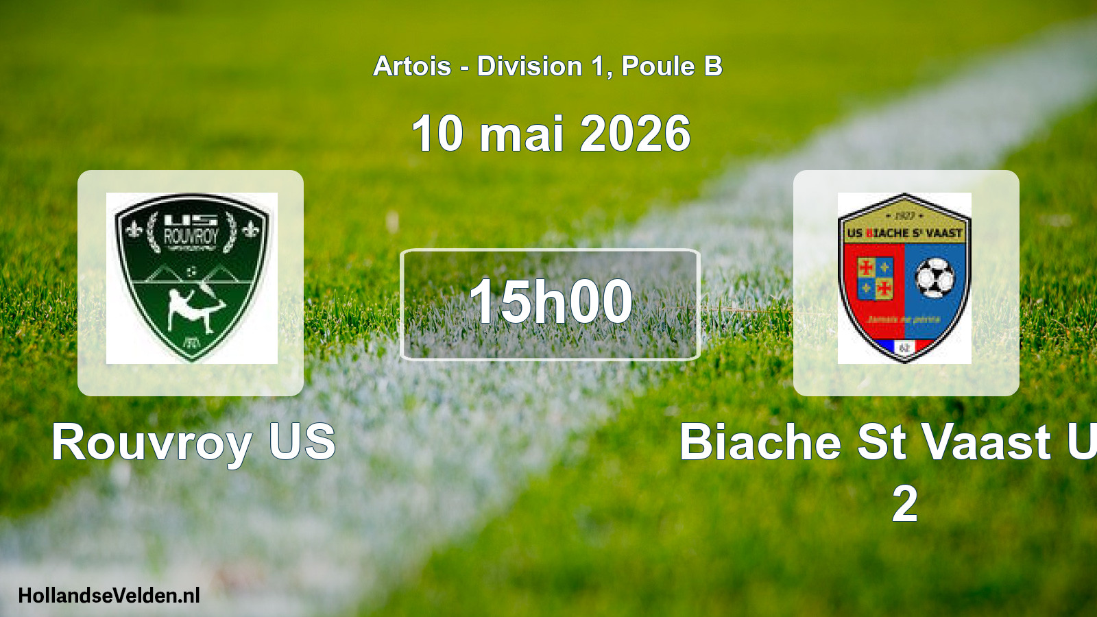 Match programmé: Rouvroy US - Biache St Vaast US 2 (10 mai 2026)