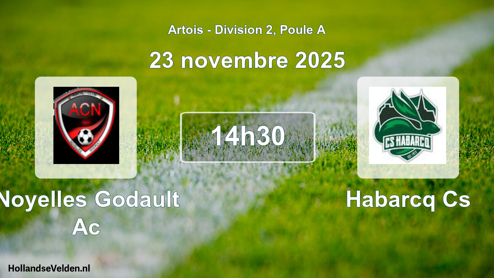 Scheduled Match: Noyelles Godault Ac - Habarcq Cs (23 November 2025)