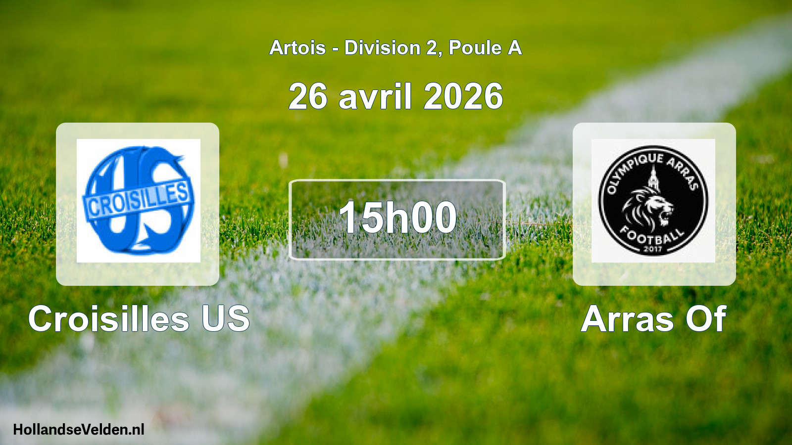 Geplande wedstrijd: Croisilles US - Arras Of (26 april 2026)