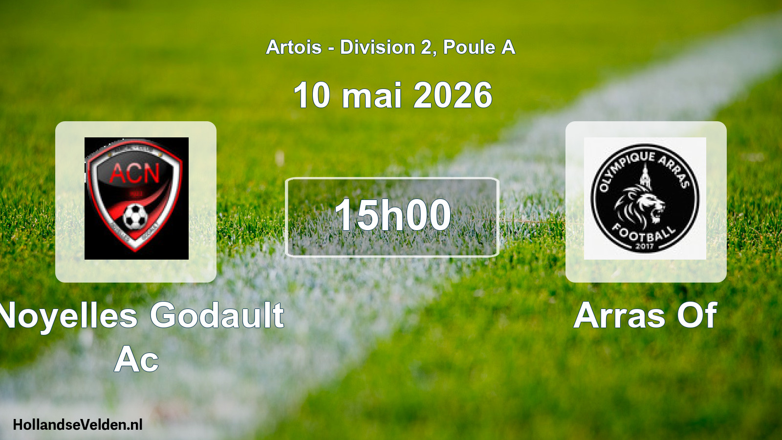 Match programmé: Noyelles Godault Ac - Arras Of (10 mai 2026)