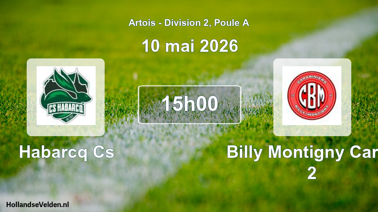 Match programmé: Habarcq Cs - Billy Montigny Carab 2 (10 mai 2026)