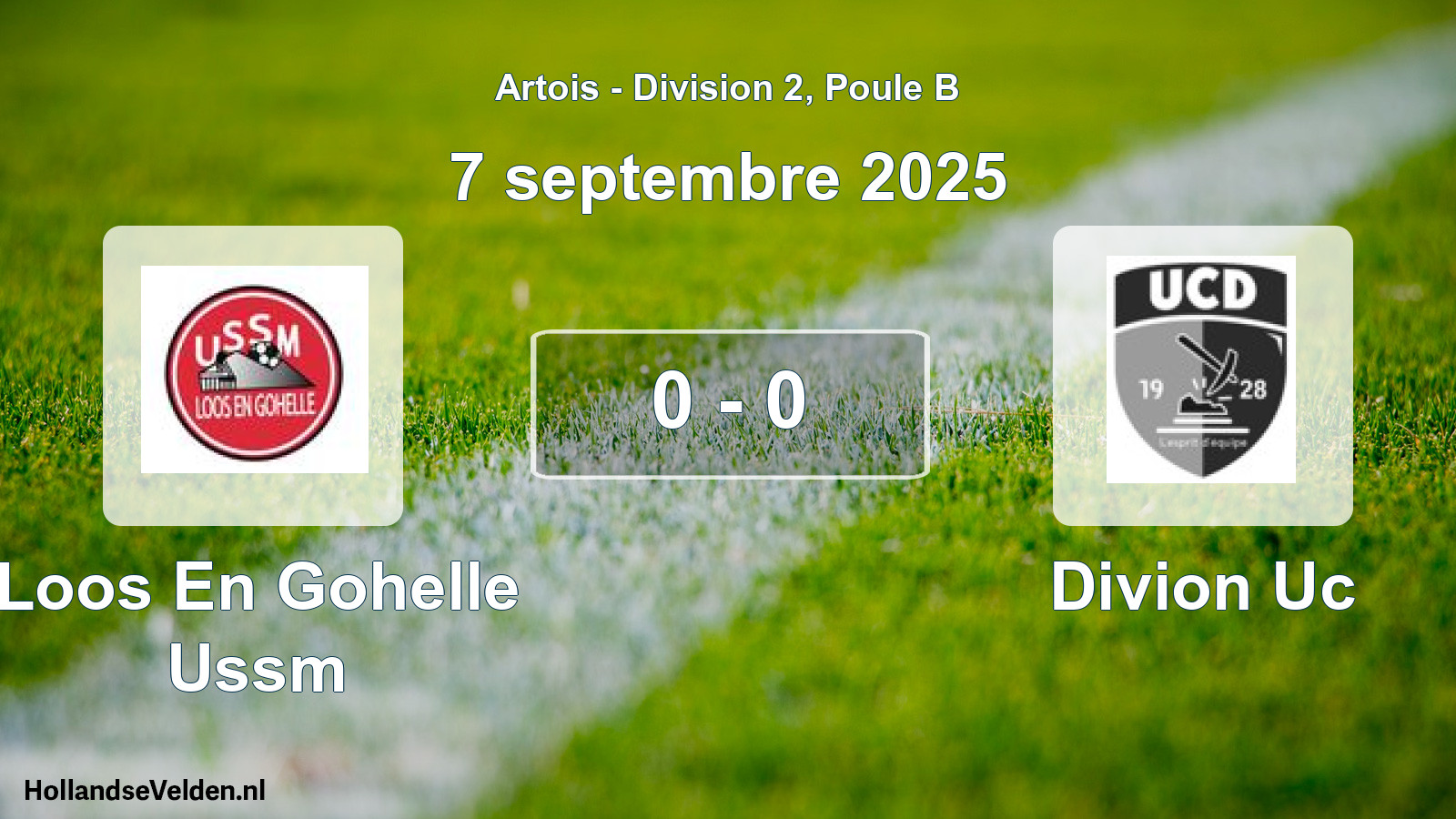 Total number of matches played: Loos En Gohelle Ussm - Divion Uc 0 - 0 (7 September 2025)