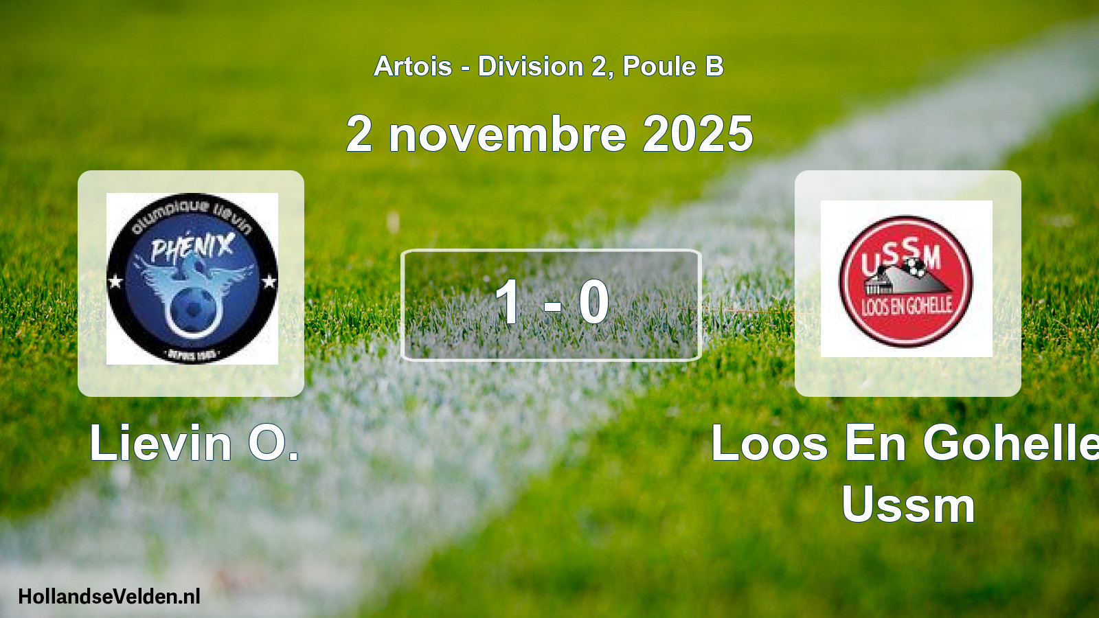 Gespeelde wedstrijd: Lievin O. - Loos En Gohelle Ussm 1 - 0 (2 november 2025)