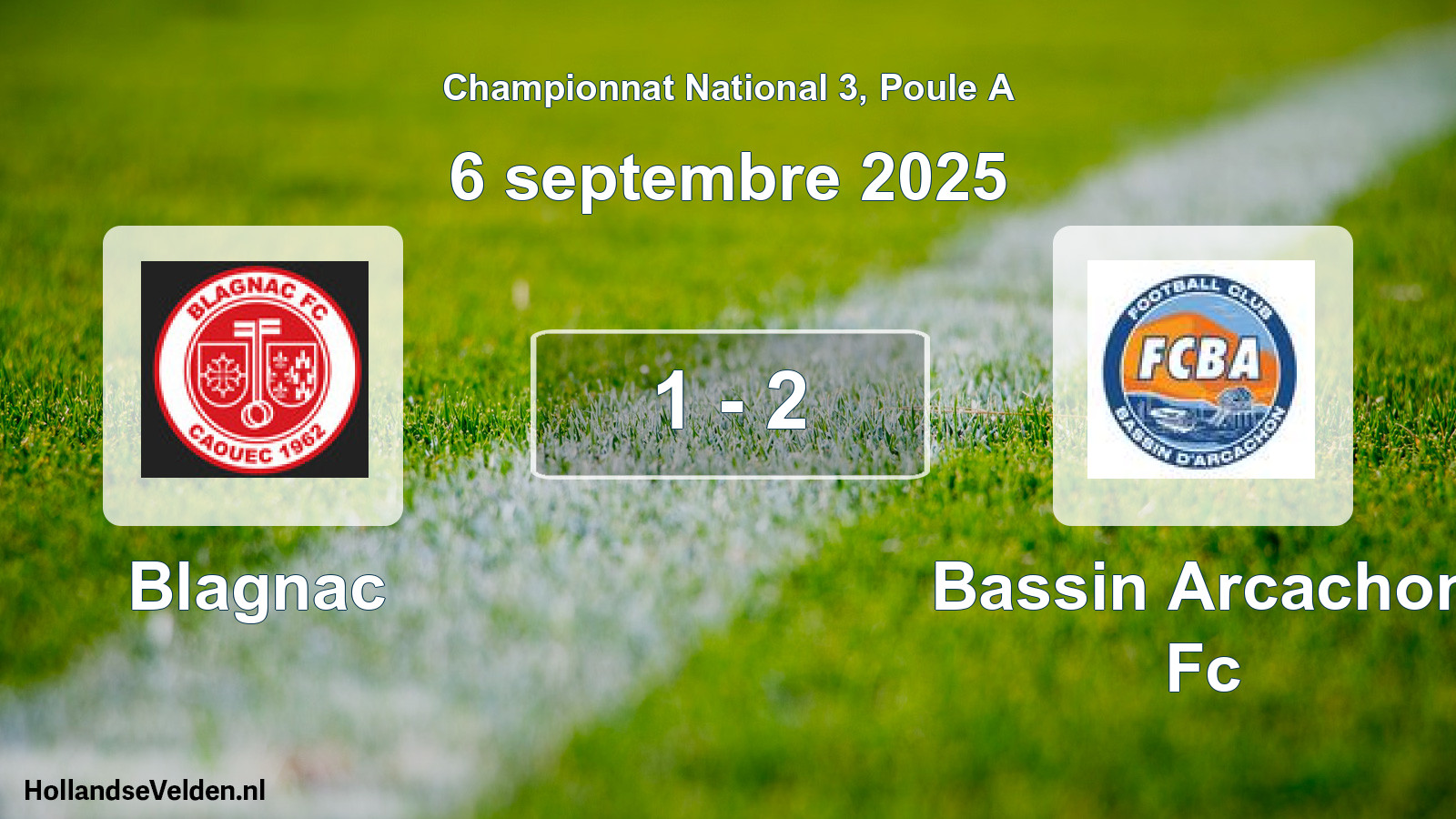 Total number of matches played: Blagnac - Bassin Arcachon Fc 1 - 2 (6 September 2025)