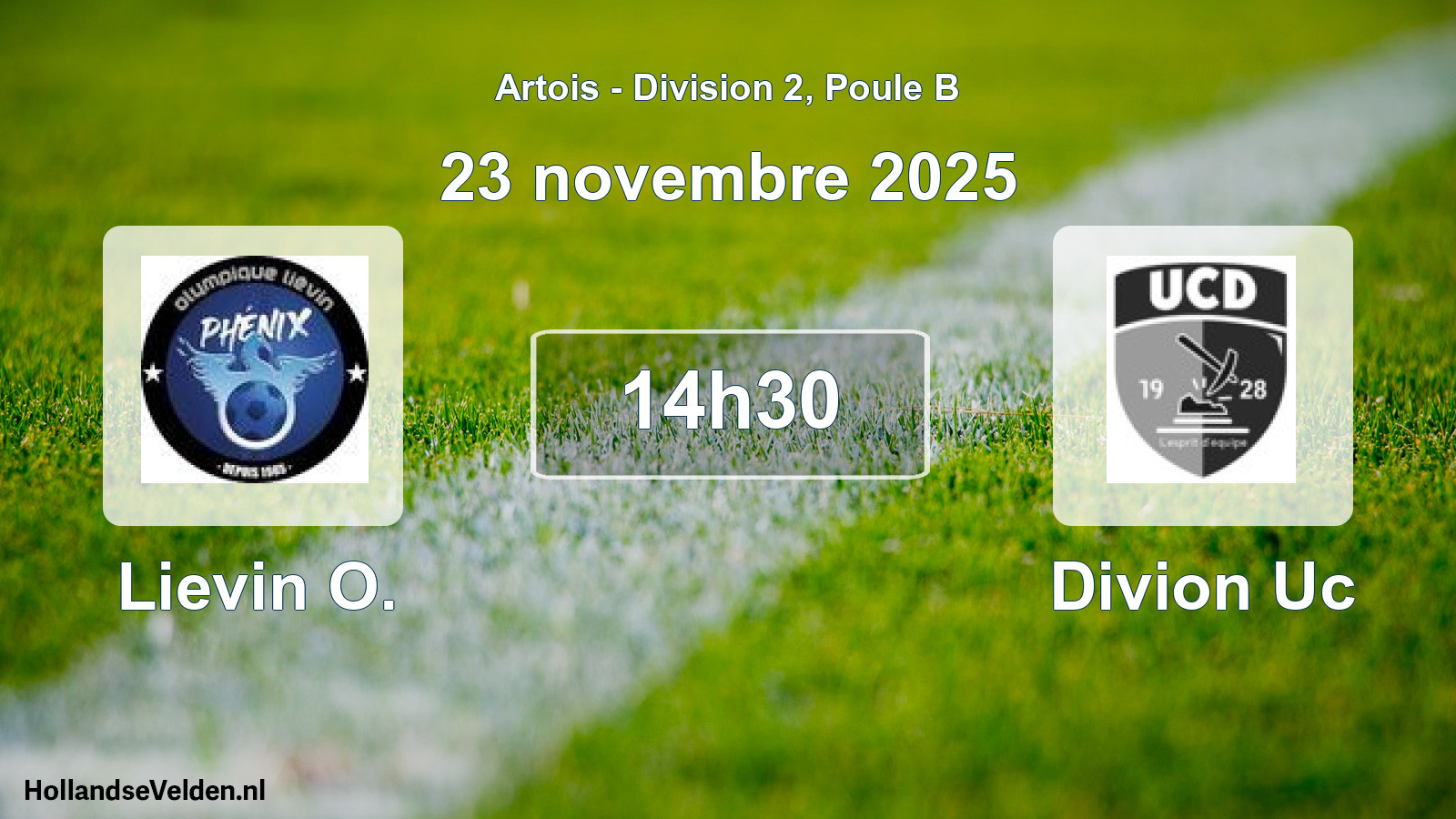 Scheduled Match: Lievin O. - Divion Uc (23 November 2025)