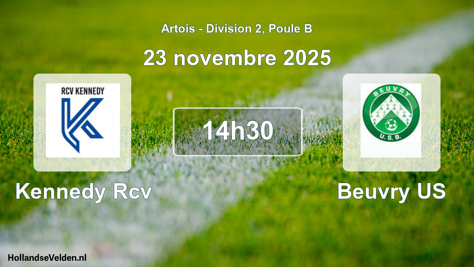 Match programmé: Kennedy Rcv - Beuvry US (23 novembre 2025)