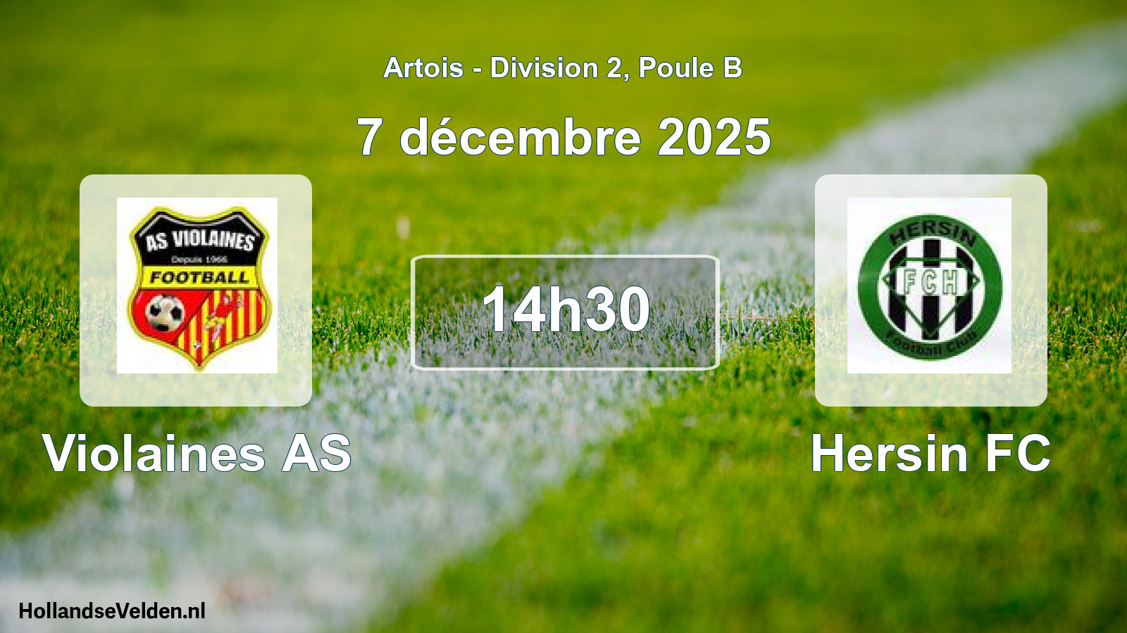 Geplande wedstrijd: Violaines AS - Hersin FC (7 december 2025)