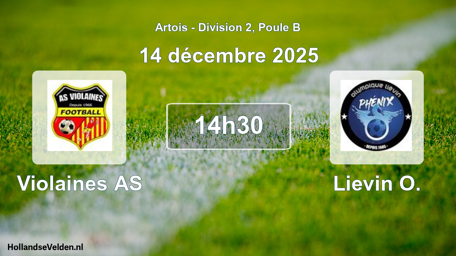 Scheduled Match: Violaines AS - Lievin O. (14 December 2025)