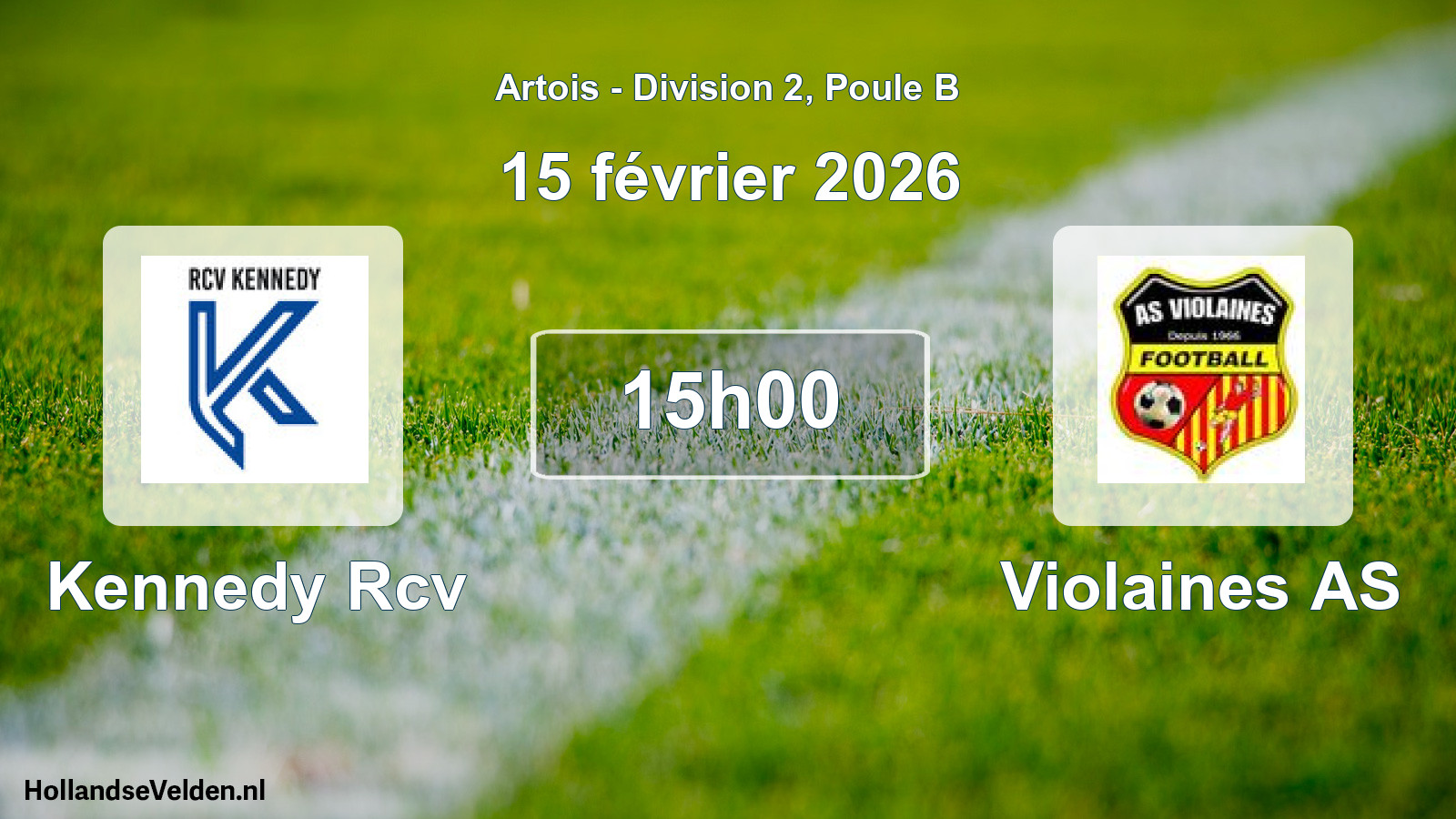 Scheduled Match: Kennedy Rcv - Violaines AS (15 February 2026)