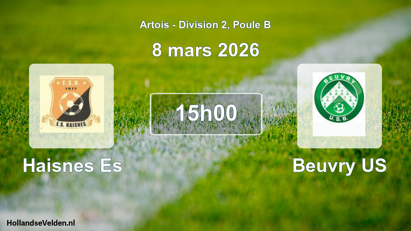 Geplande wedstrijd: Haisnes Es - Beuvry US (8 maart 2026)