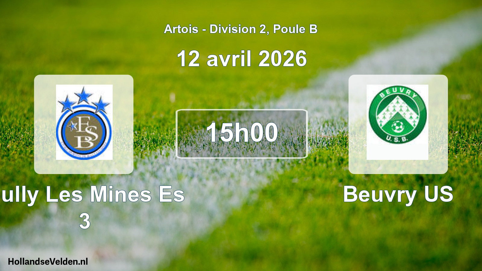 Scheduled Match: Bully Les Mines Es 3 - Beuvry US (12 April 2026)