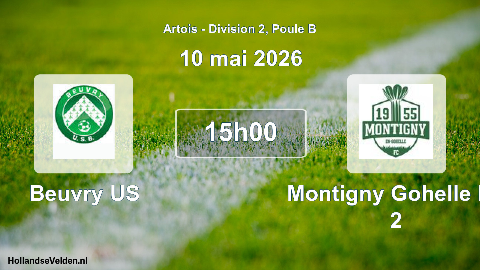 Scheduled Match: Beuvry US - Montigny Gohelle FC 2 (10 May 2026)