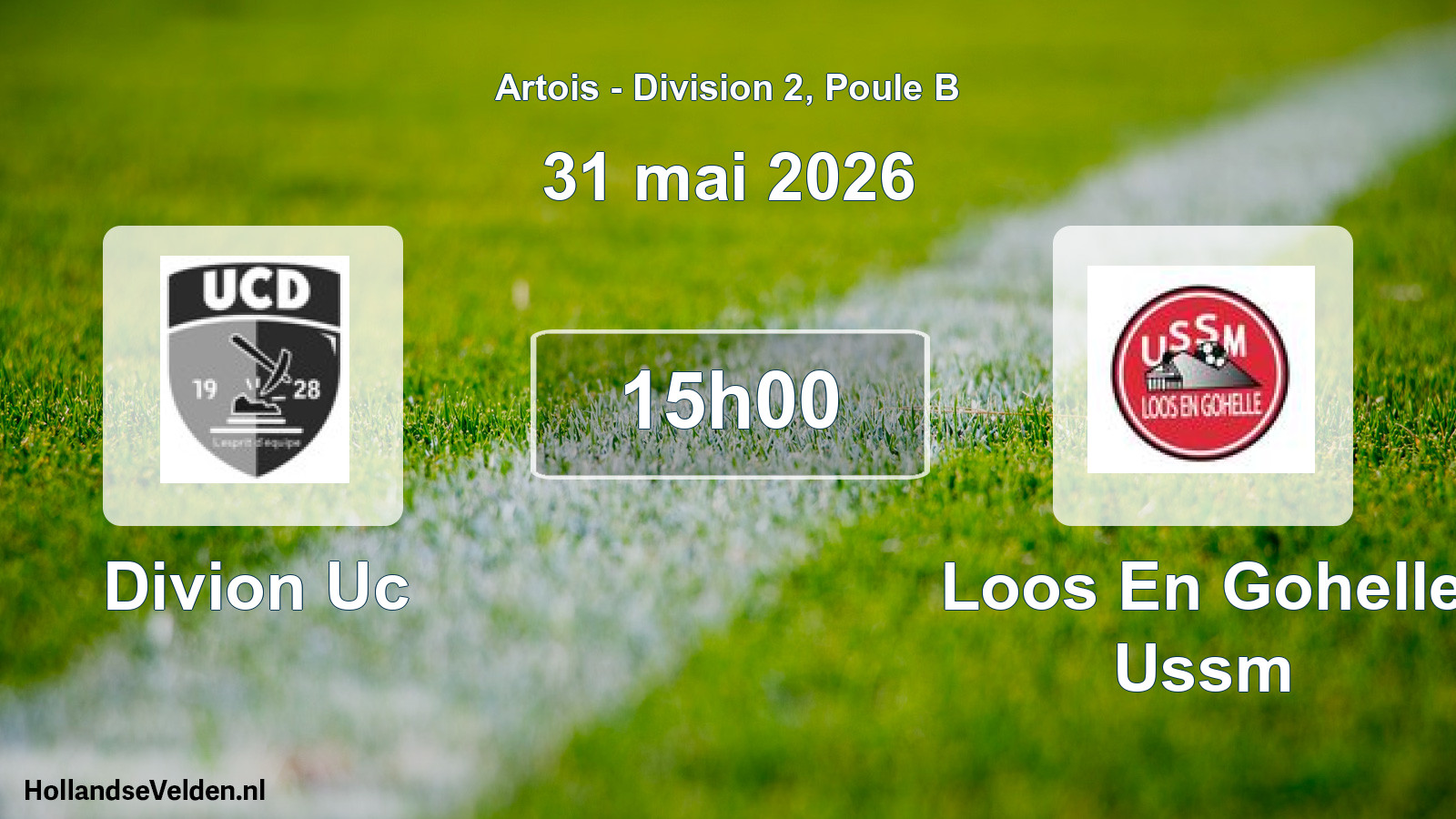 Scheduled Match: Divion Uc - Loos En Gohelle Ussm (31 May 2026)