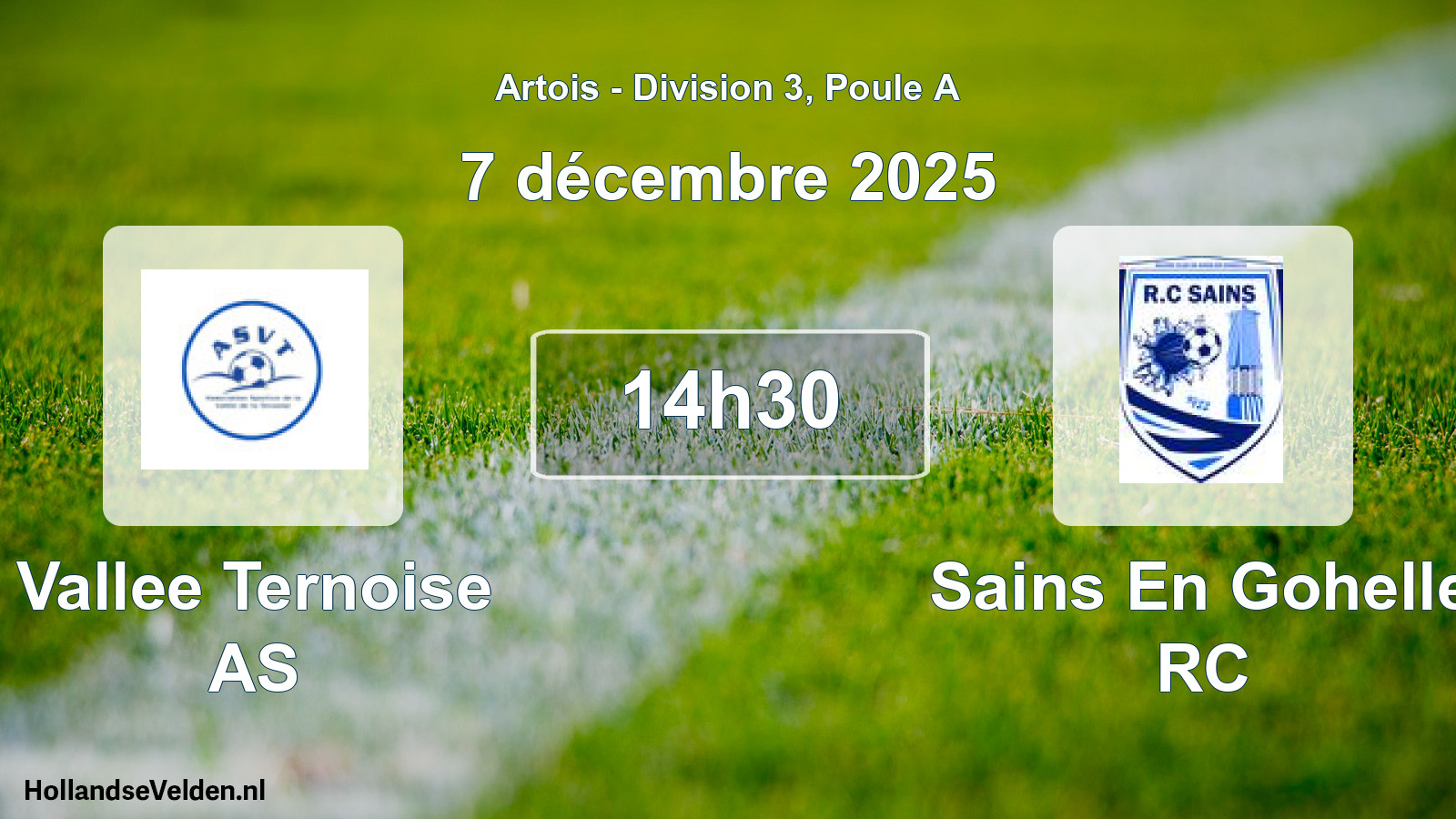 Scheduled Match: Vallee Ternoise AS - Sains En Gohelle RC (7 December 2025)