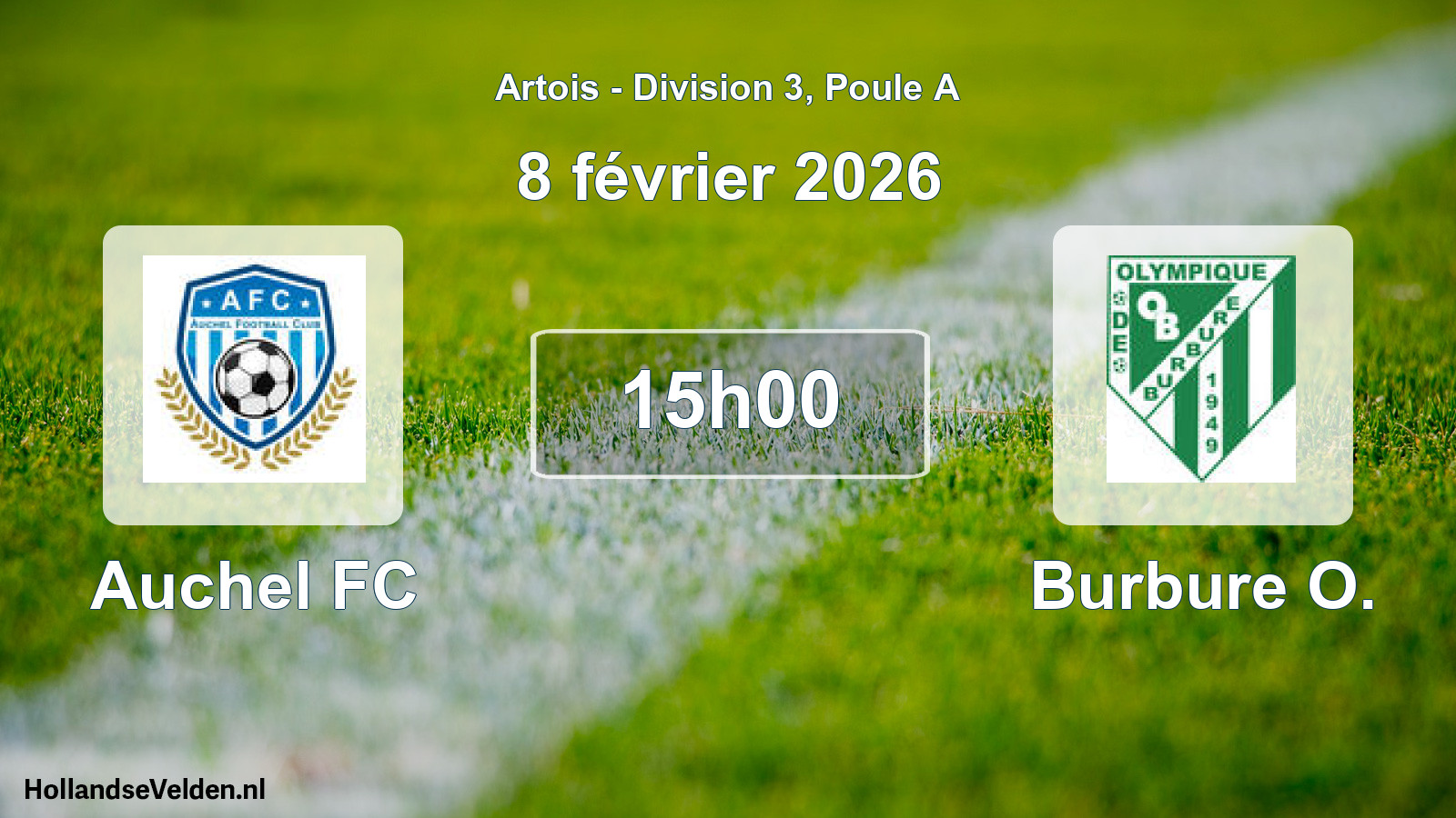 Scheduled Match: Auchel FC - Burbure O. (8 February 2026)