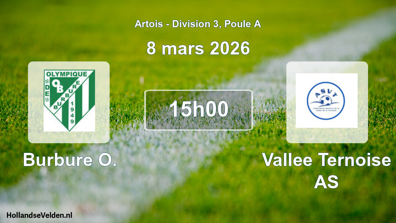 Geplande wedstrijd: Burbure O. - Vallee Ternoise AS (8 maart 2026)