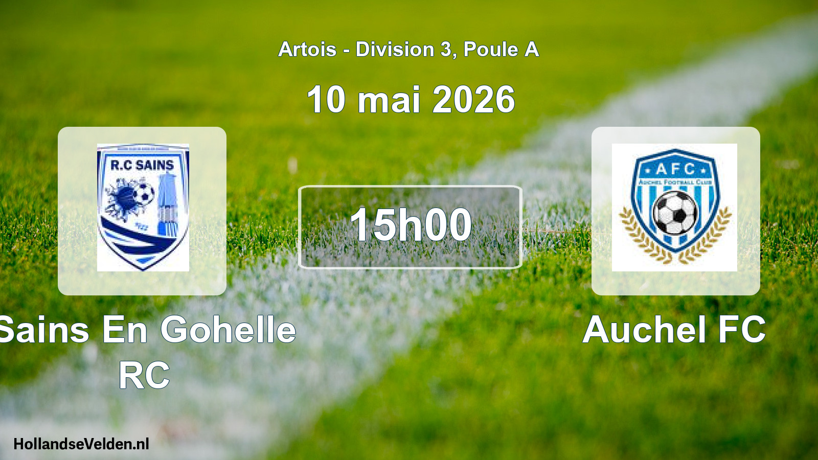 Scheduled Match: Sains En Gohelle RC - Auchel FC (10 May 2026)
