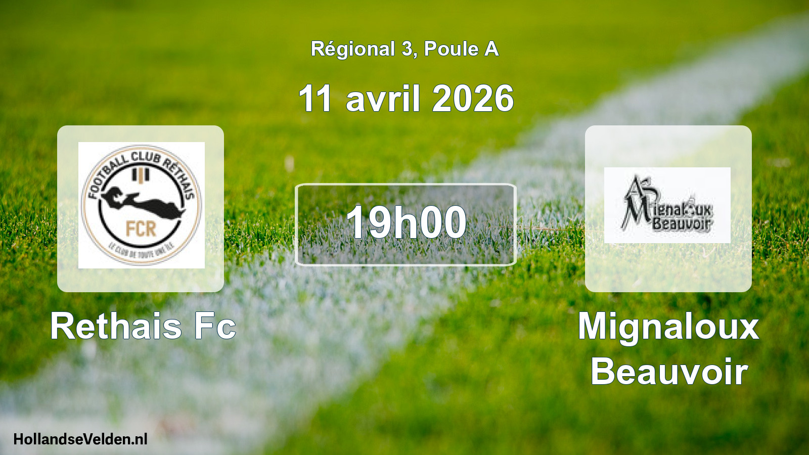 Scheduled Match: Rethais Fc - Mignaloux Beauvoir (11 April 2026)