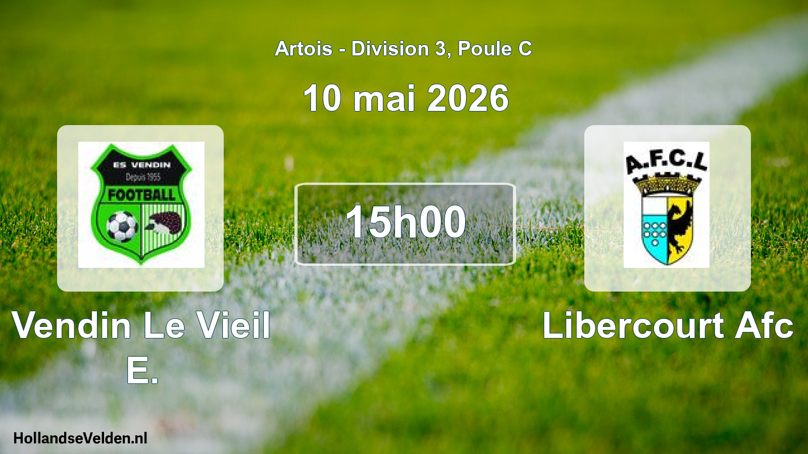 Geplande wedstrijd: Vendin Le Vieil E. - Libercourt Afc (10 mei 2026)