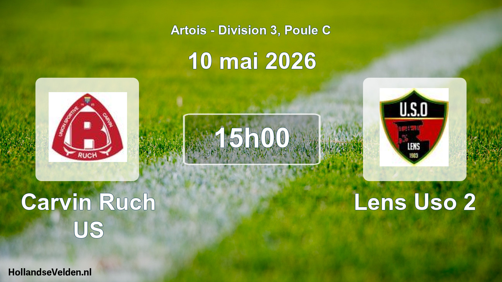 Match programmé: Carvin Ruch US - Lens Uso 2 (10 mai 2026)