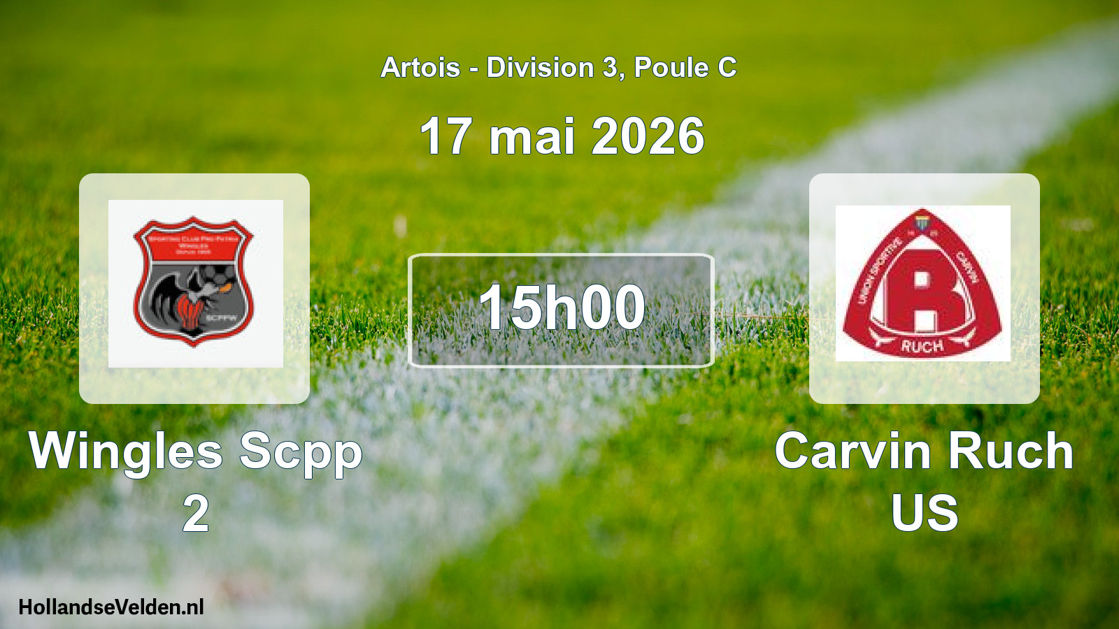 Scheduled Match: Wingles Scpp 2 - Carvin Ruch US (17 May 2026)