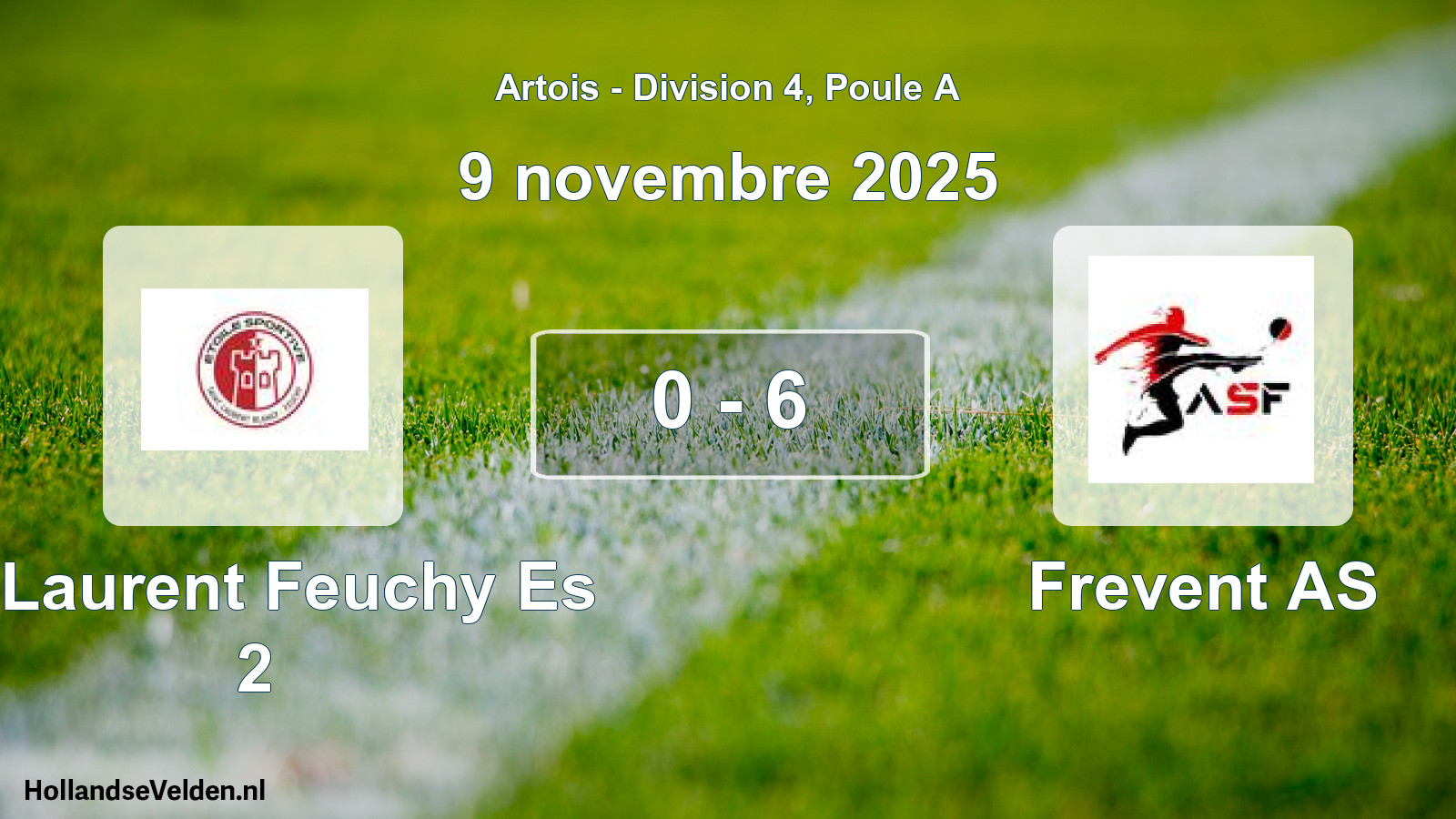 Match joué: St Laurent Feuchy Es 2 - Frevent AS 0 - 6 (9 novembre 2025)