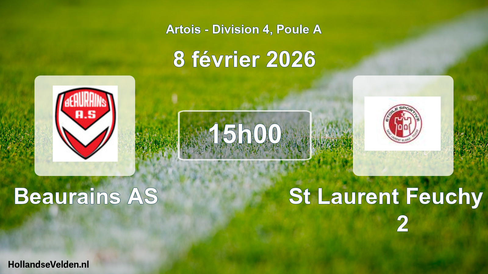 Scheduled Match: Beaurains AS - St Laurent Feuchy Es 2 (8 February 2026)