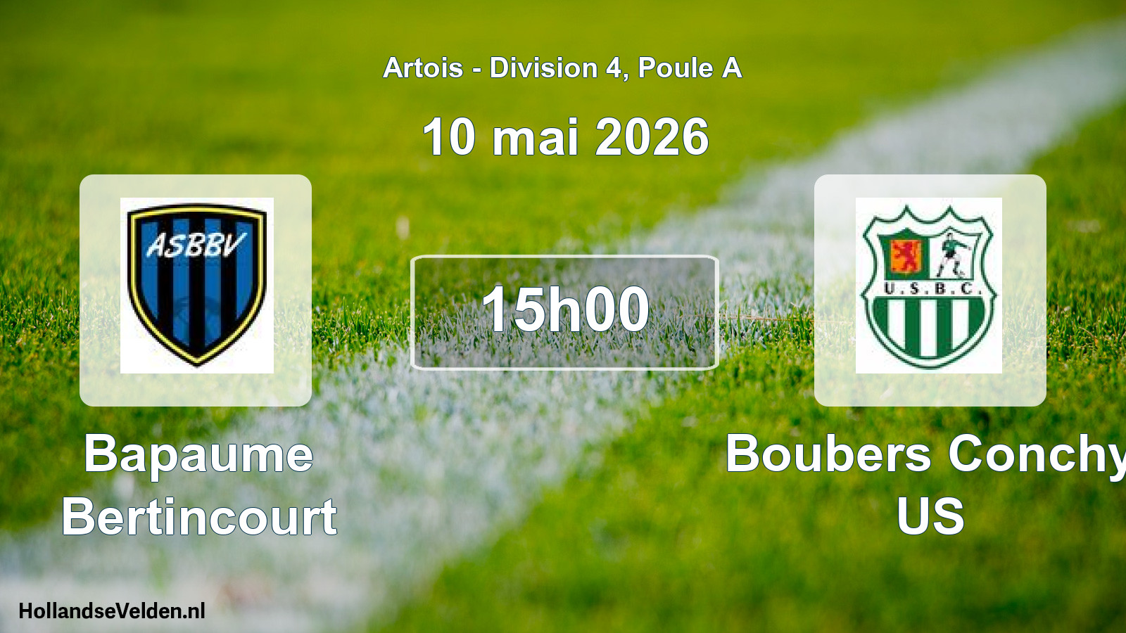 Scheduled Match: Bapaume Bertincourt - Boubers Conchy US (10 May 2026)