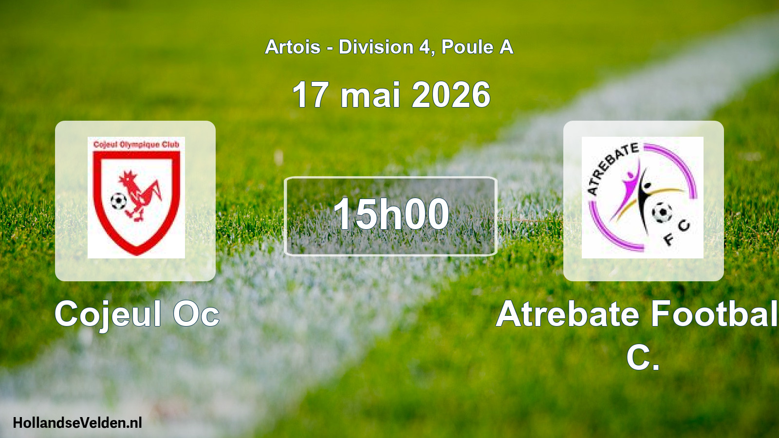 Scheduled Match: Cojeul Oc - Atrebate Football C. (17 May 2026)