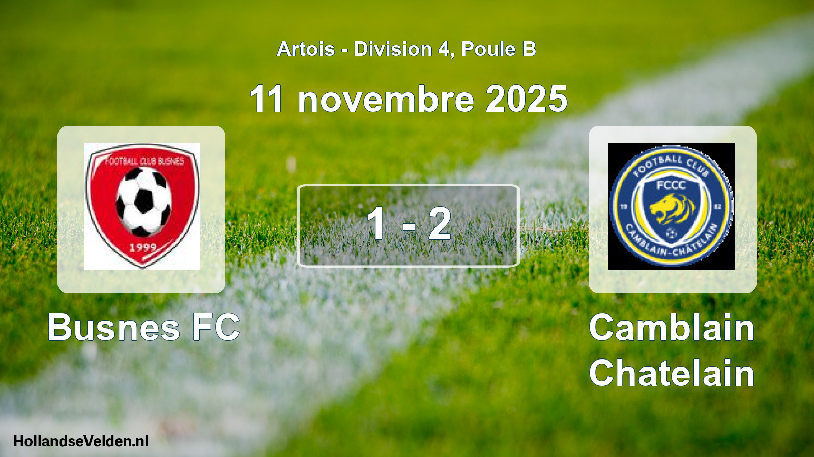 Gespeelde wedstrijd: Busnes FC - Camblain Chatelain 1 - 2 (11 november 2025)