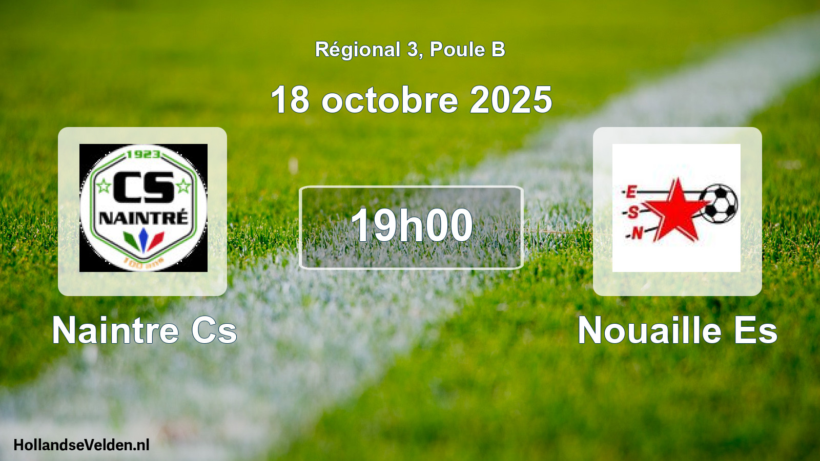 Scheduled Match: Naintre Cs - Nouaille Es (18 October 2025)