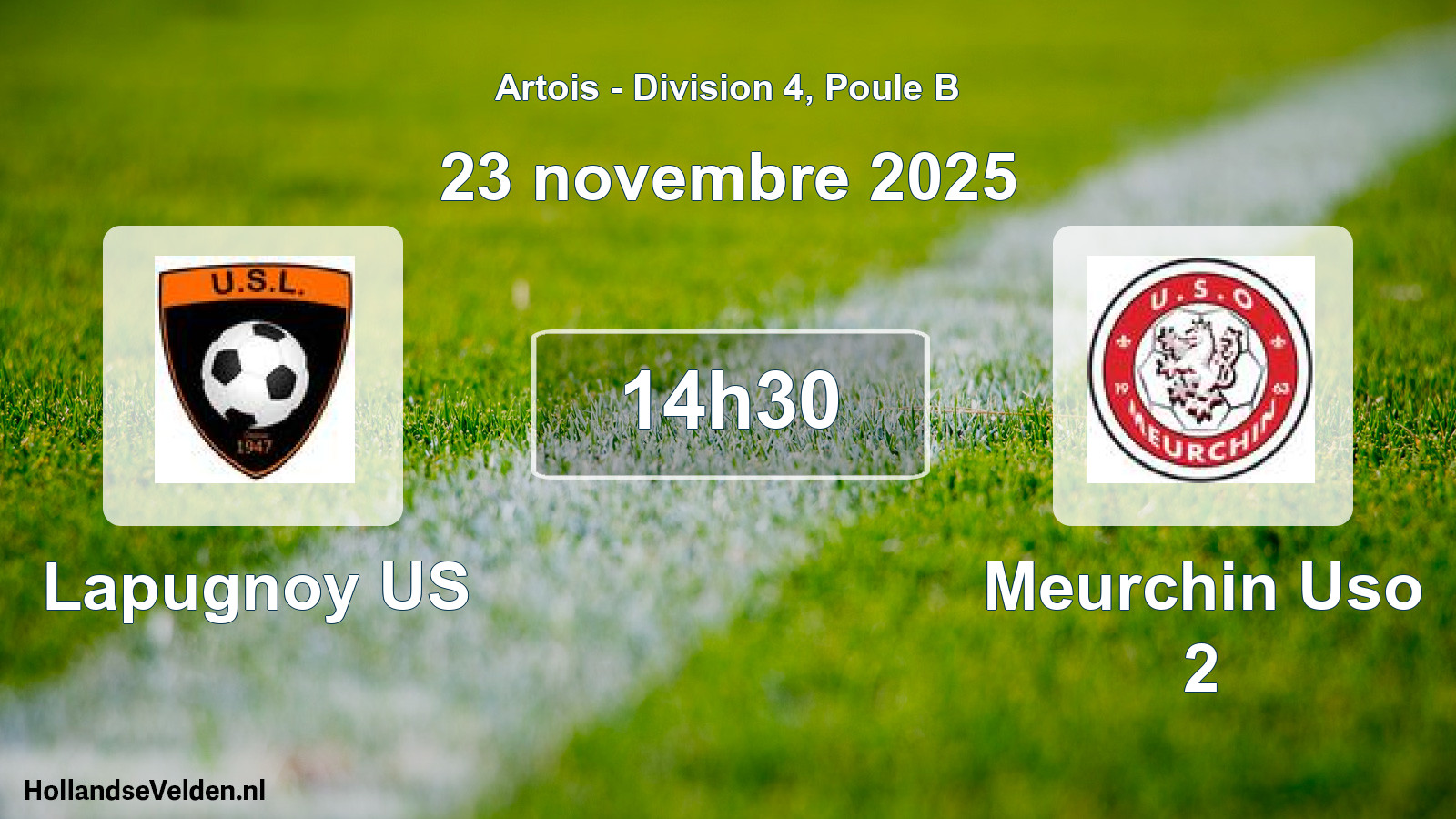 Match programmé: Lapugnoy US - Meurchin Uso 2 (23 novembre 2025)